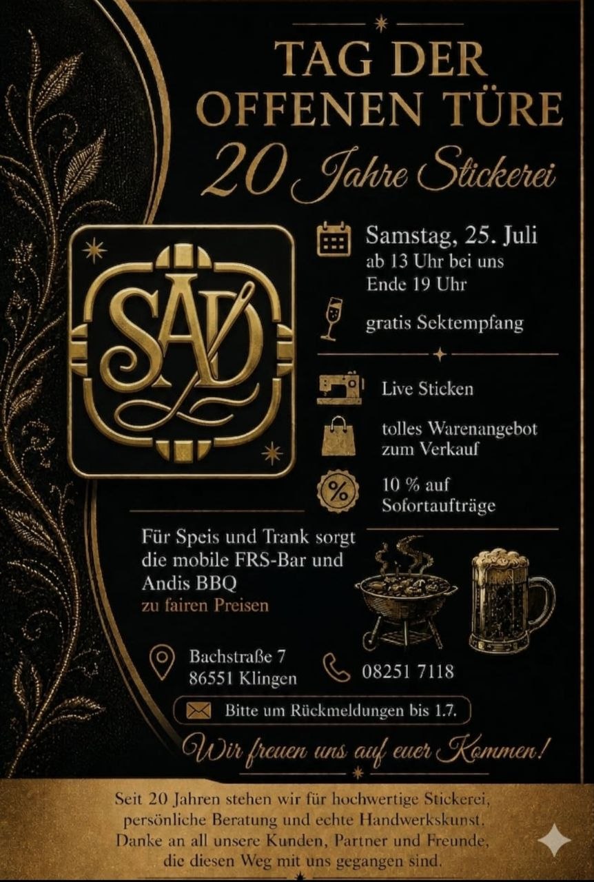 flyer tag der offenen tür